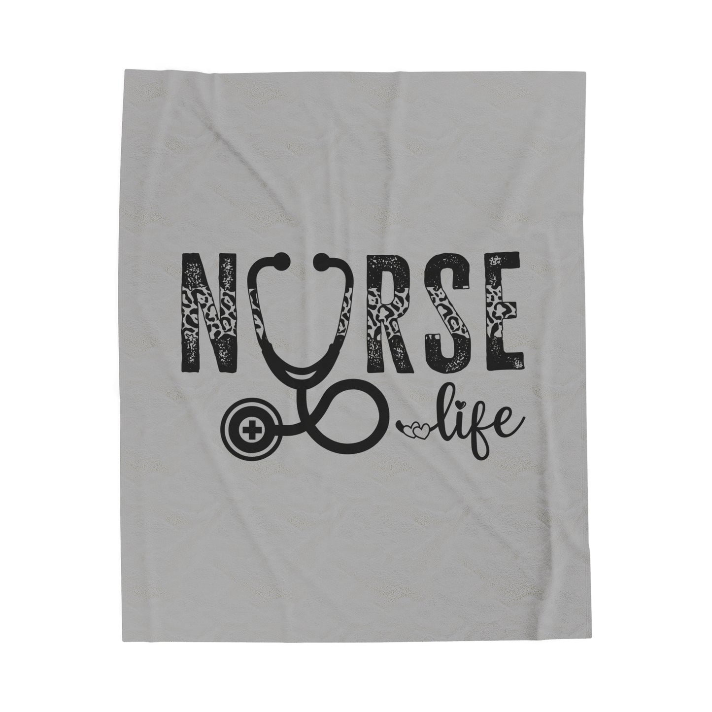 Nurse Life Velveteen Plush Blanket