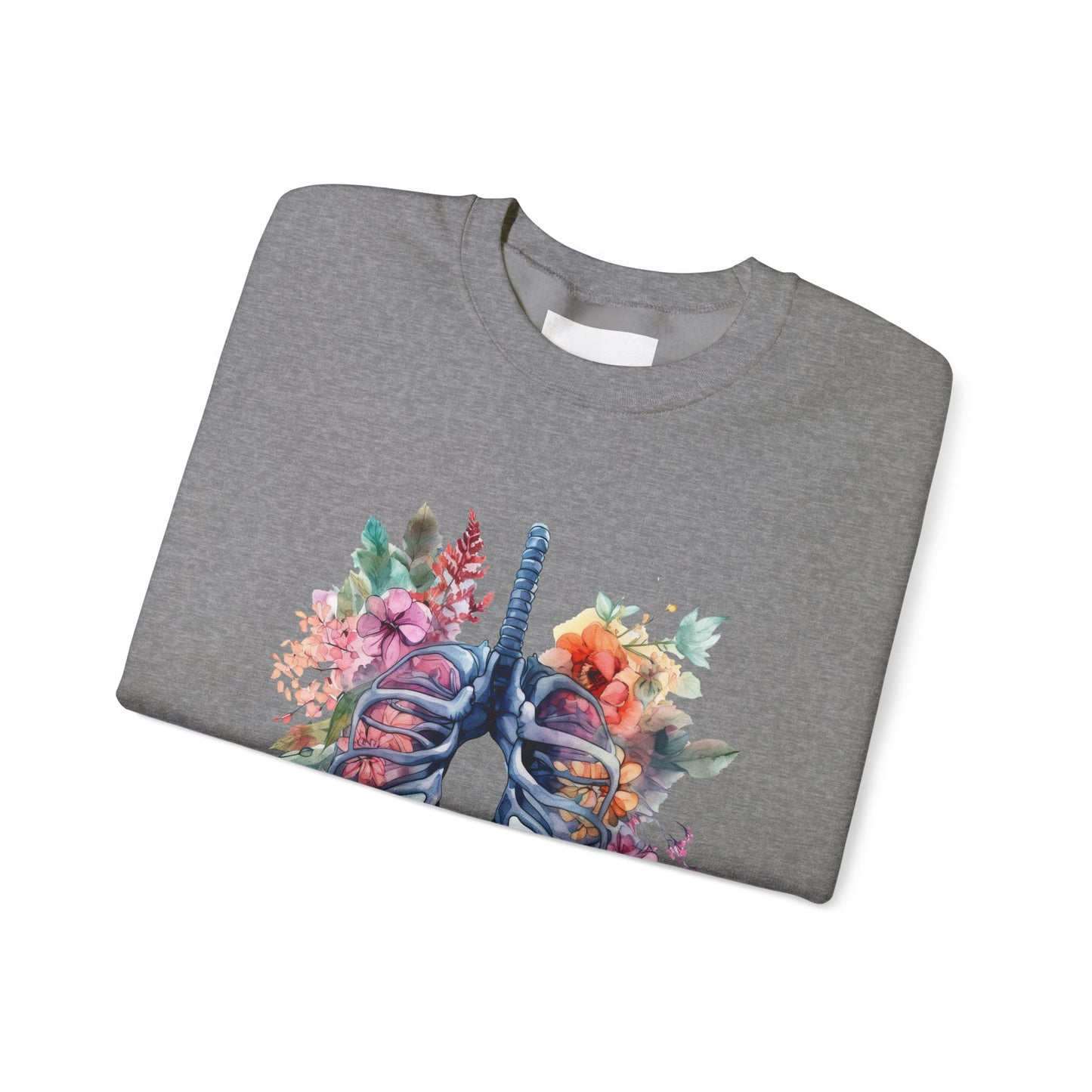 Flower Lungs - Unisex Midweight Softstyle Fleece Crewneck Sweatshirt