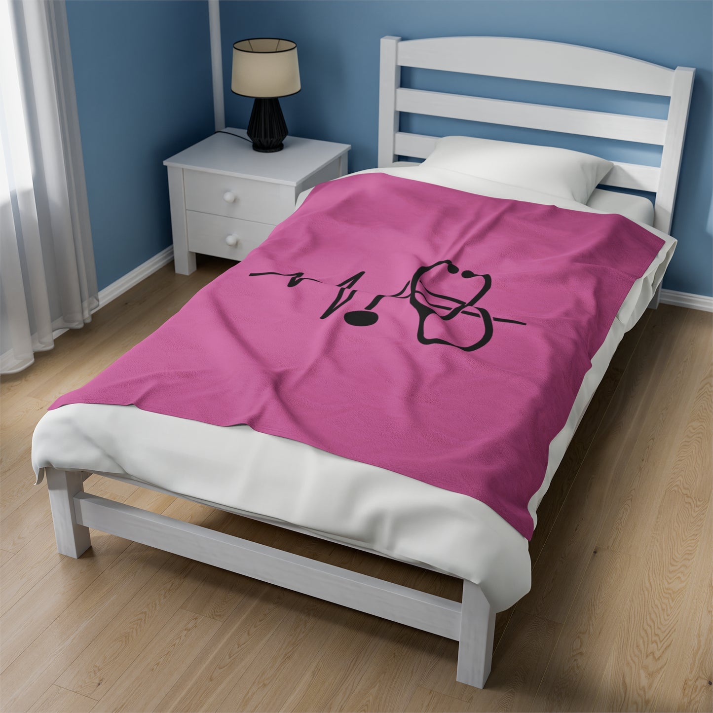 Stethoscope Velveteen Plush Blanket