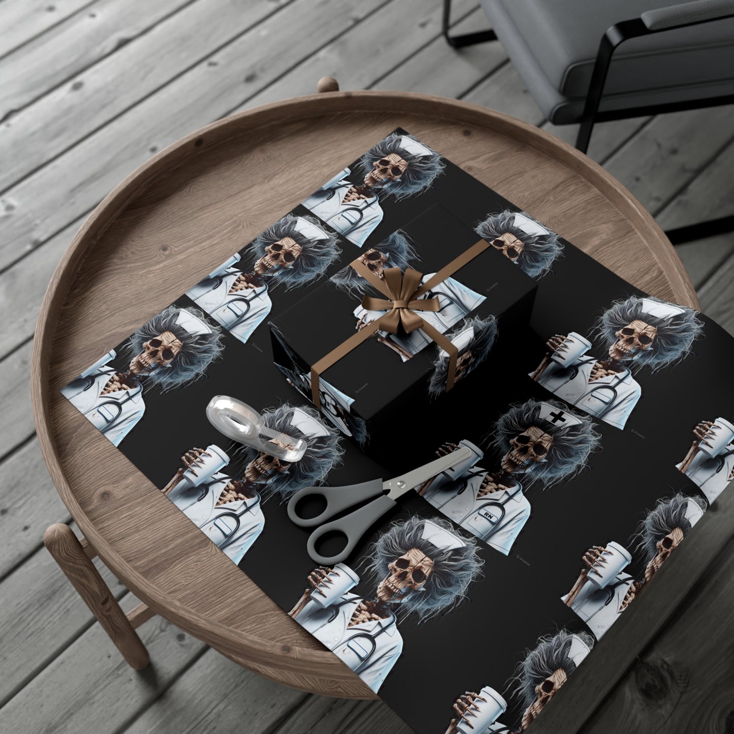 Skeleton NurseWrapping Paper