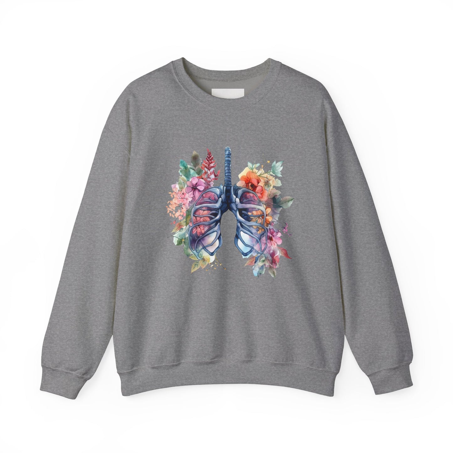 Flower Lungs - Unisex Midweight Softstyle Fleece Crewneck Sweatshirt