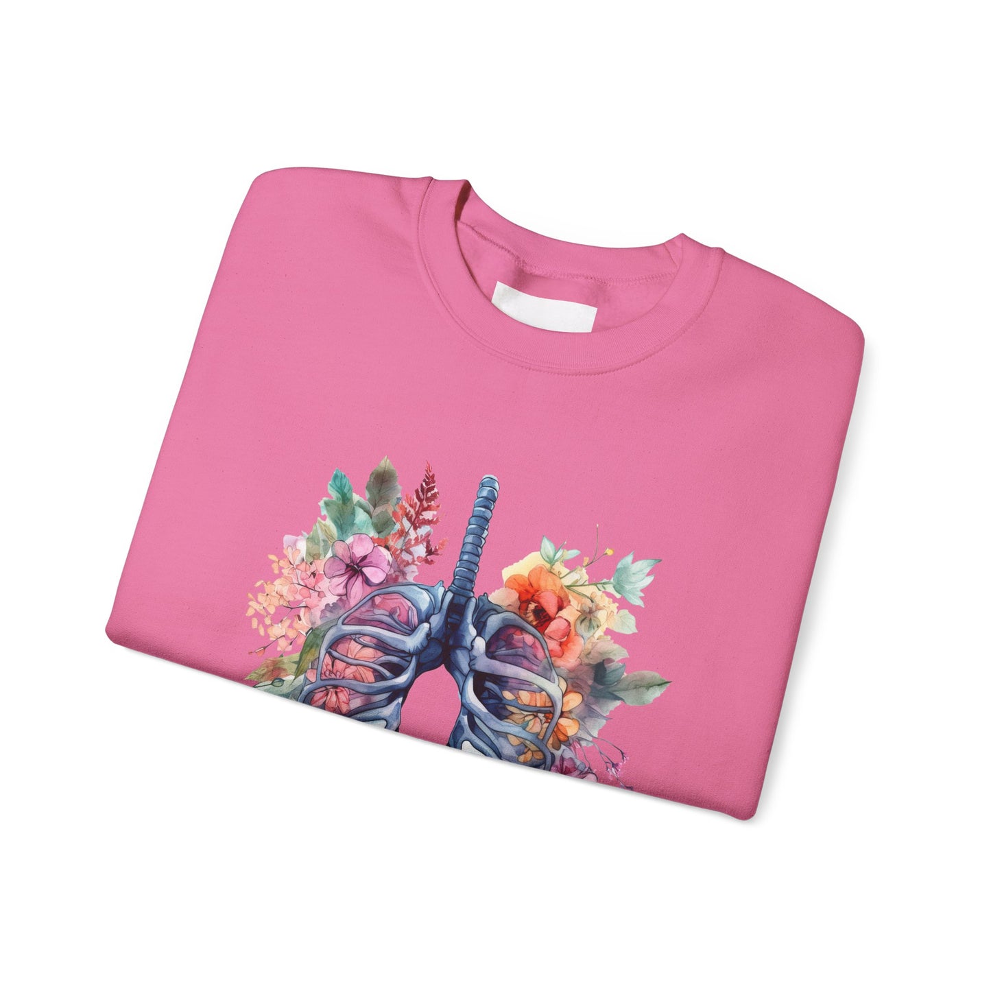 Flower Lungs - Unisex Midweight Softstyle Fleece Crewneck Sweatshirt