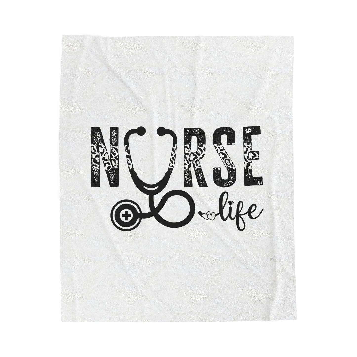 Nurse Life Velveteen Plush Blanket