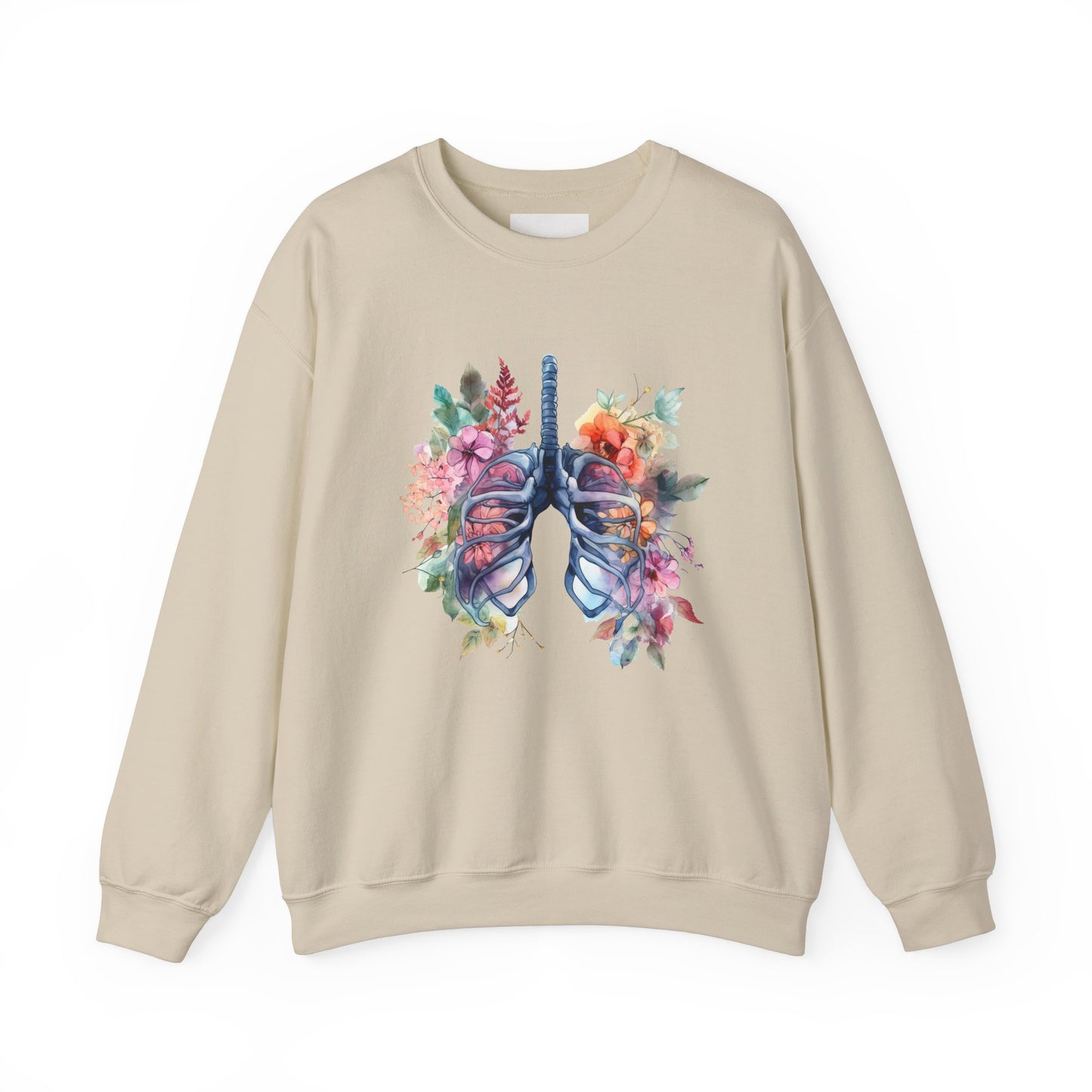 Flower Lungs - Unisex Midweight Softstyle Fleece Crewneck Sweatshirt