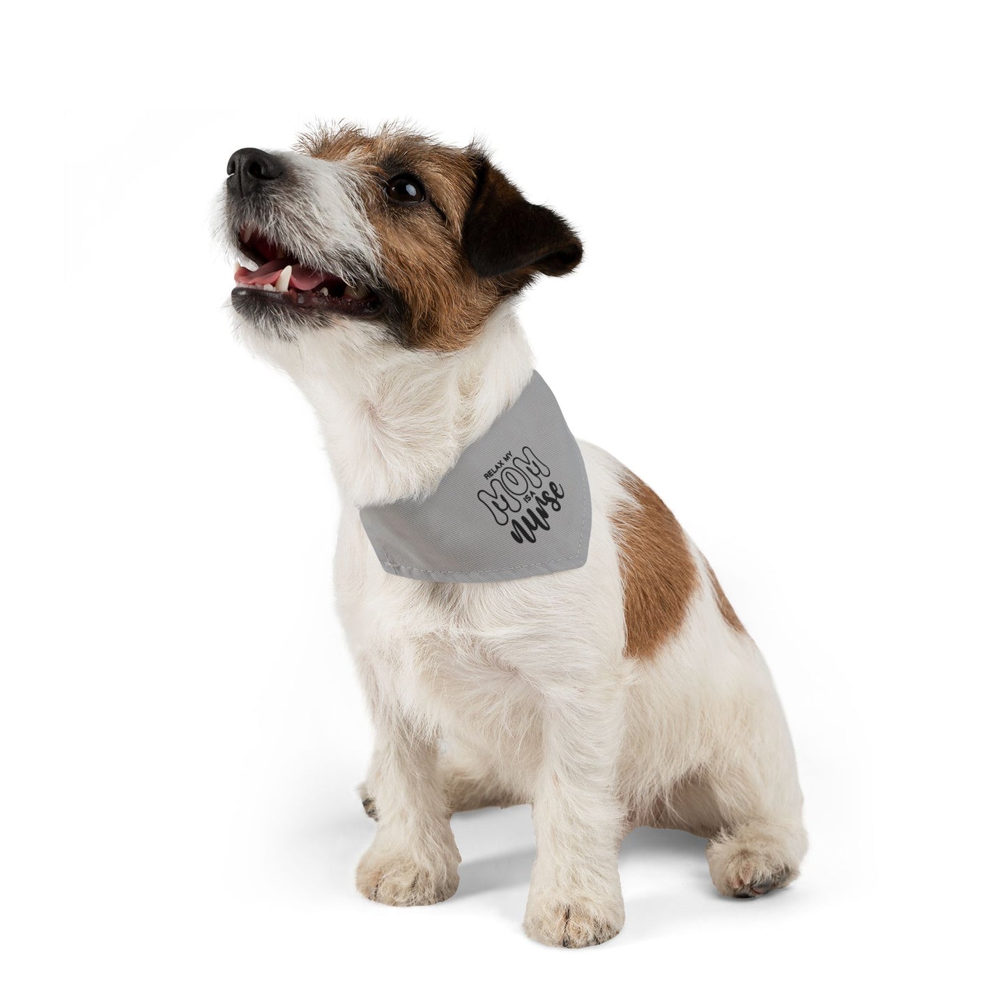Relax My Mom is a Nurse Pet Bandana Collar