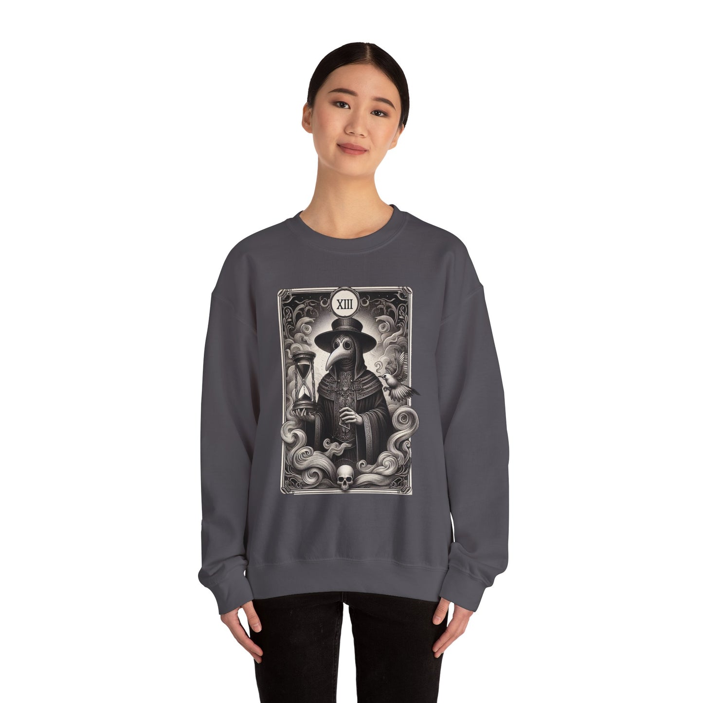 Nurse Mask - Unisex Midweight Softstyle Fleece Crewneck Sweatshirt