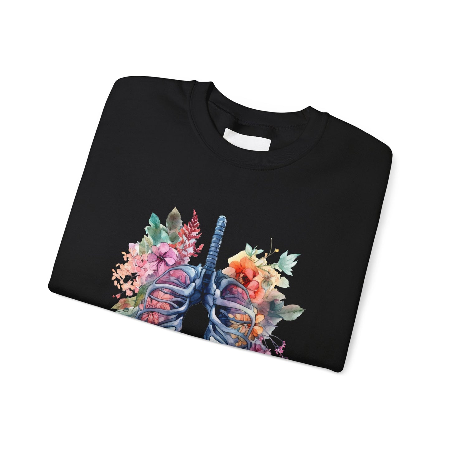 Flower Lungs - Unisex Midweight Softstyle Fleece Crewneck Sweatshirt