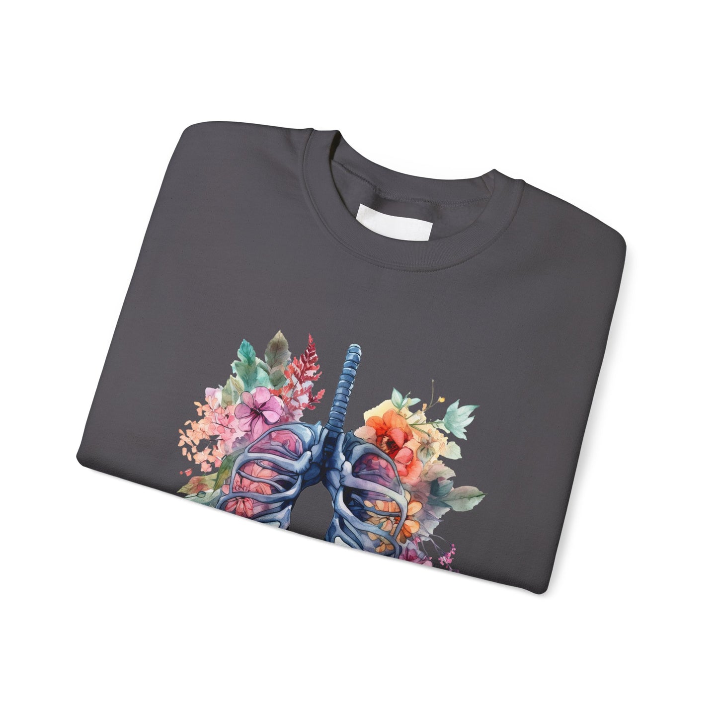 Flower Lungs - Unisex Midweight Softstyle Fleece Crewneck Sweatshirt