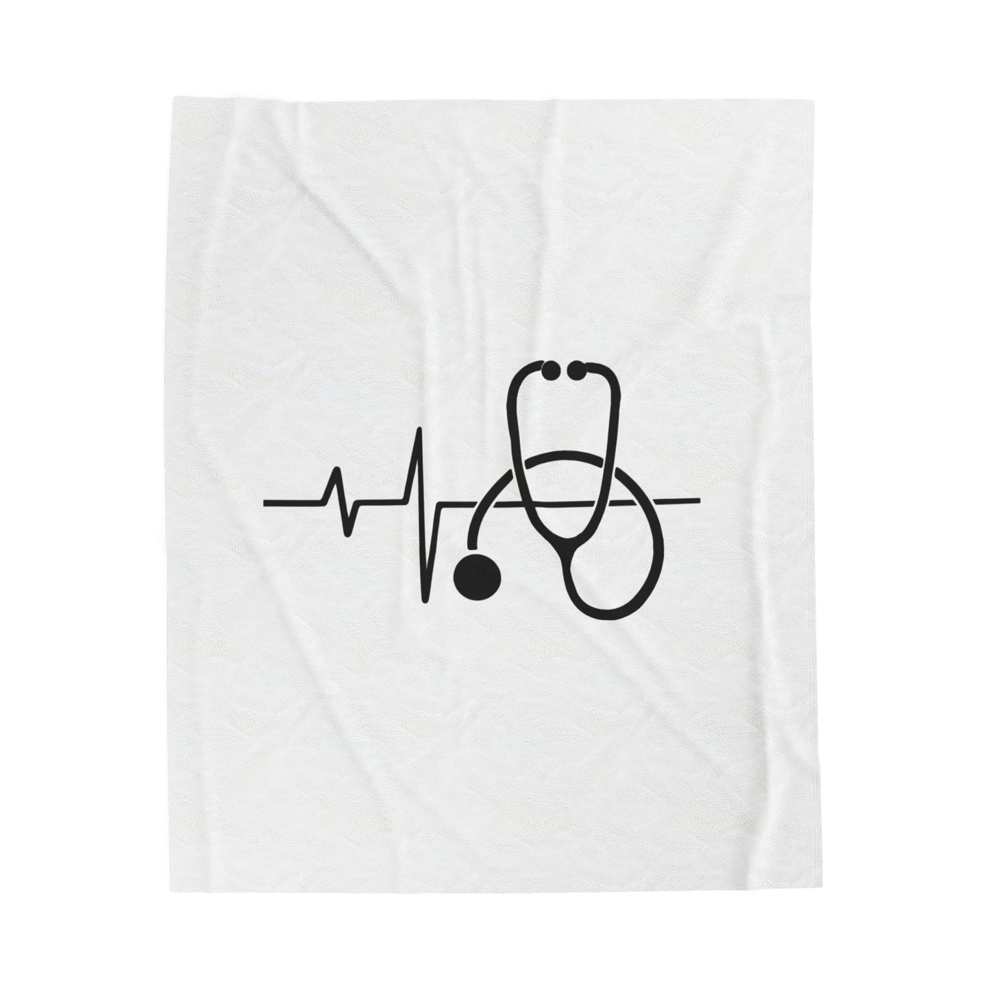 Stethoscope Velveteen Plush Blanket