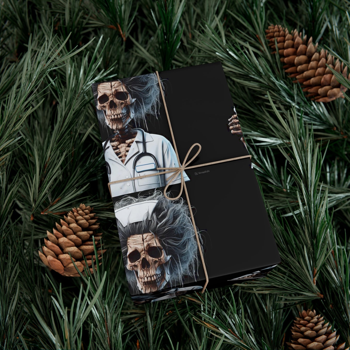 Skeleton NurseWrapping Paper