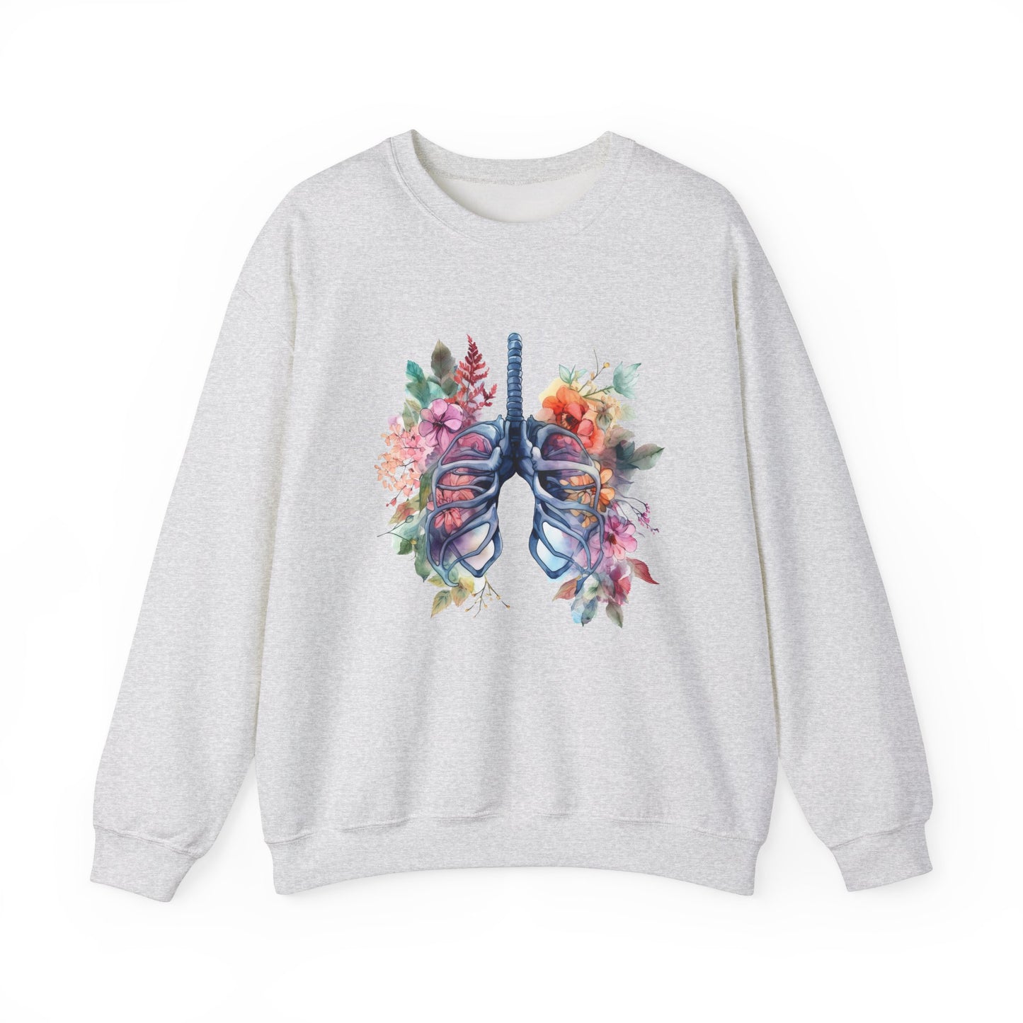 Flower Lungs - Unisex Midweight Softstyle Fleece Crewneck Sweatshirt
