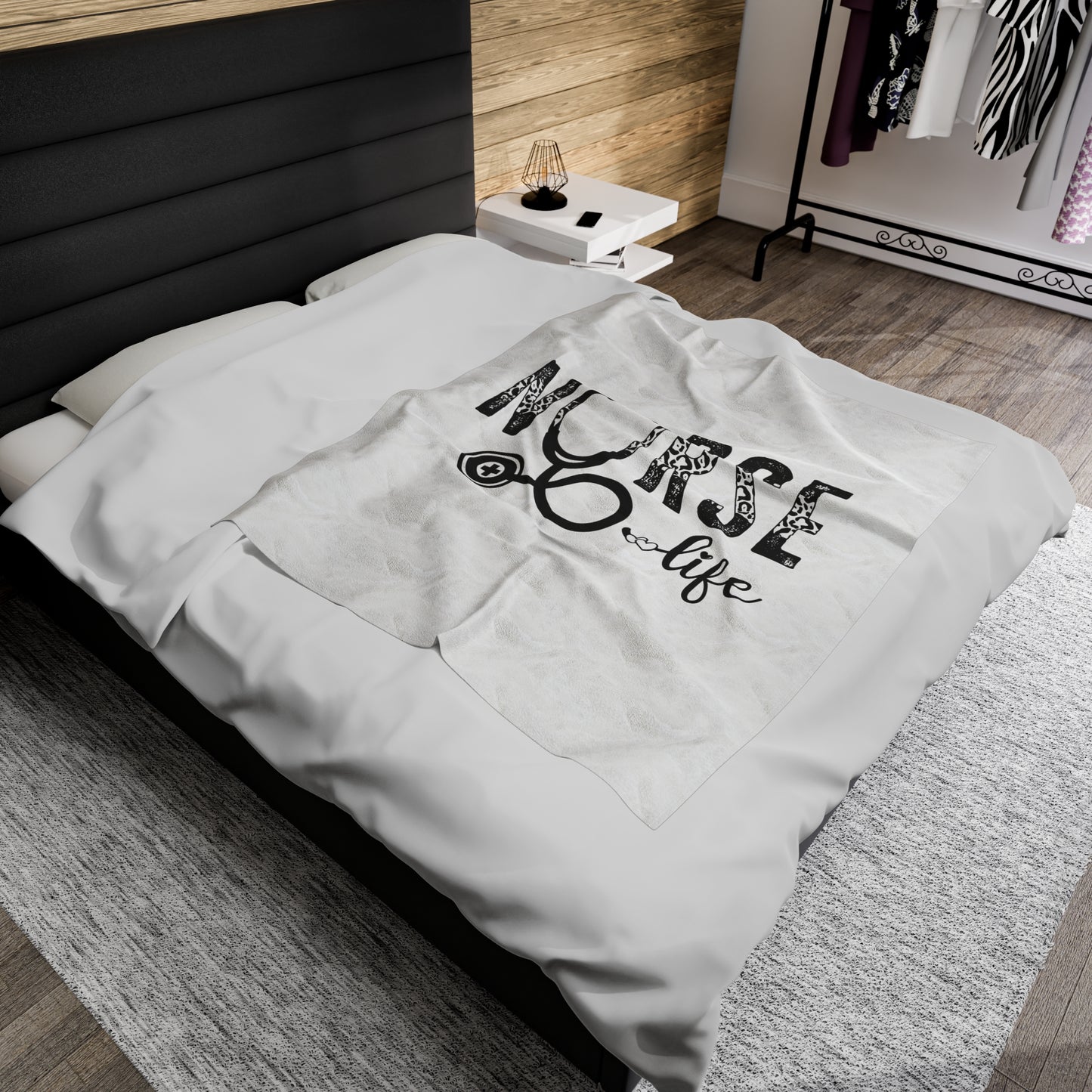 Nurse Life Velveteen Plush Blanket