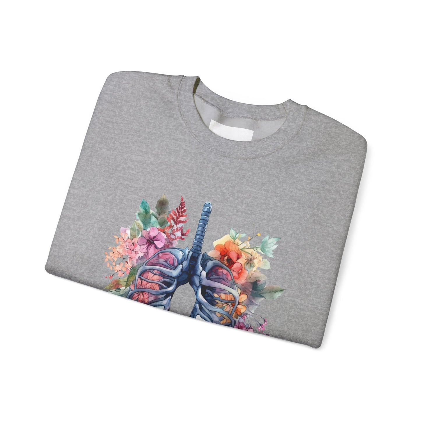 Flower Lungs - Unisex Midweight Softstyle Fleece Crewneck Sweatshirt