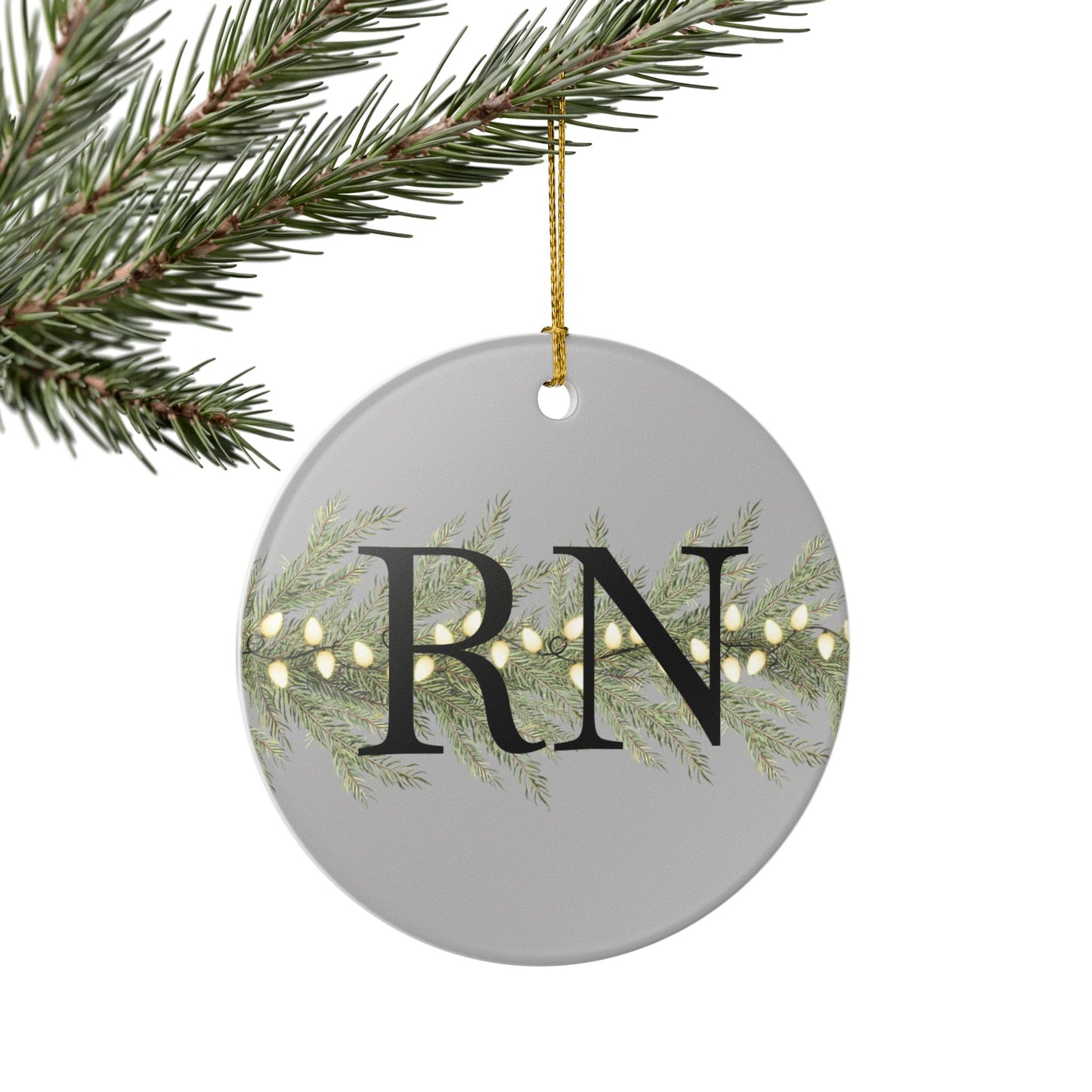 Personalized Holiday Ceramic Ornament