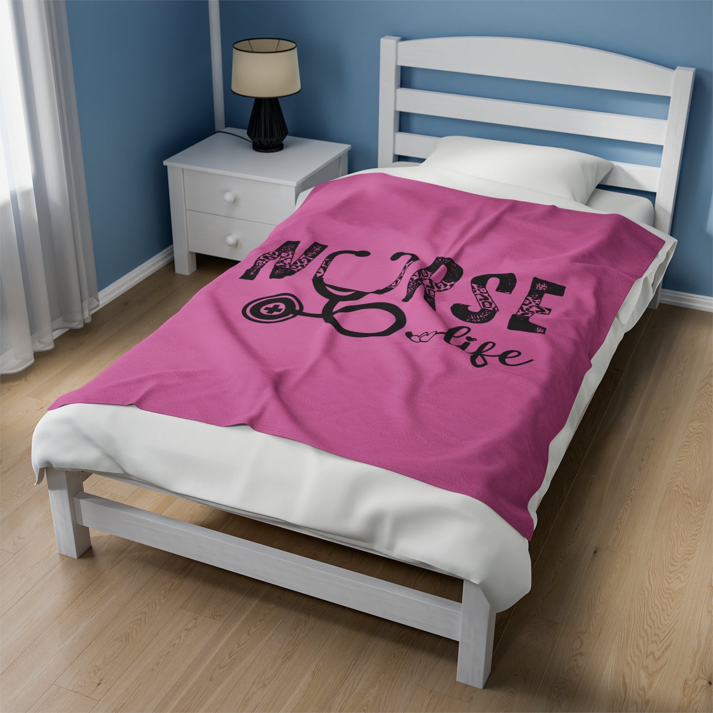 Nurse Life Velveteen Plush Blanket
