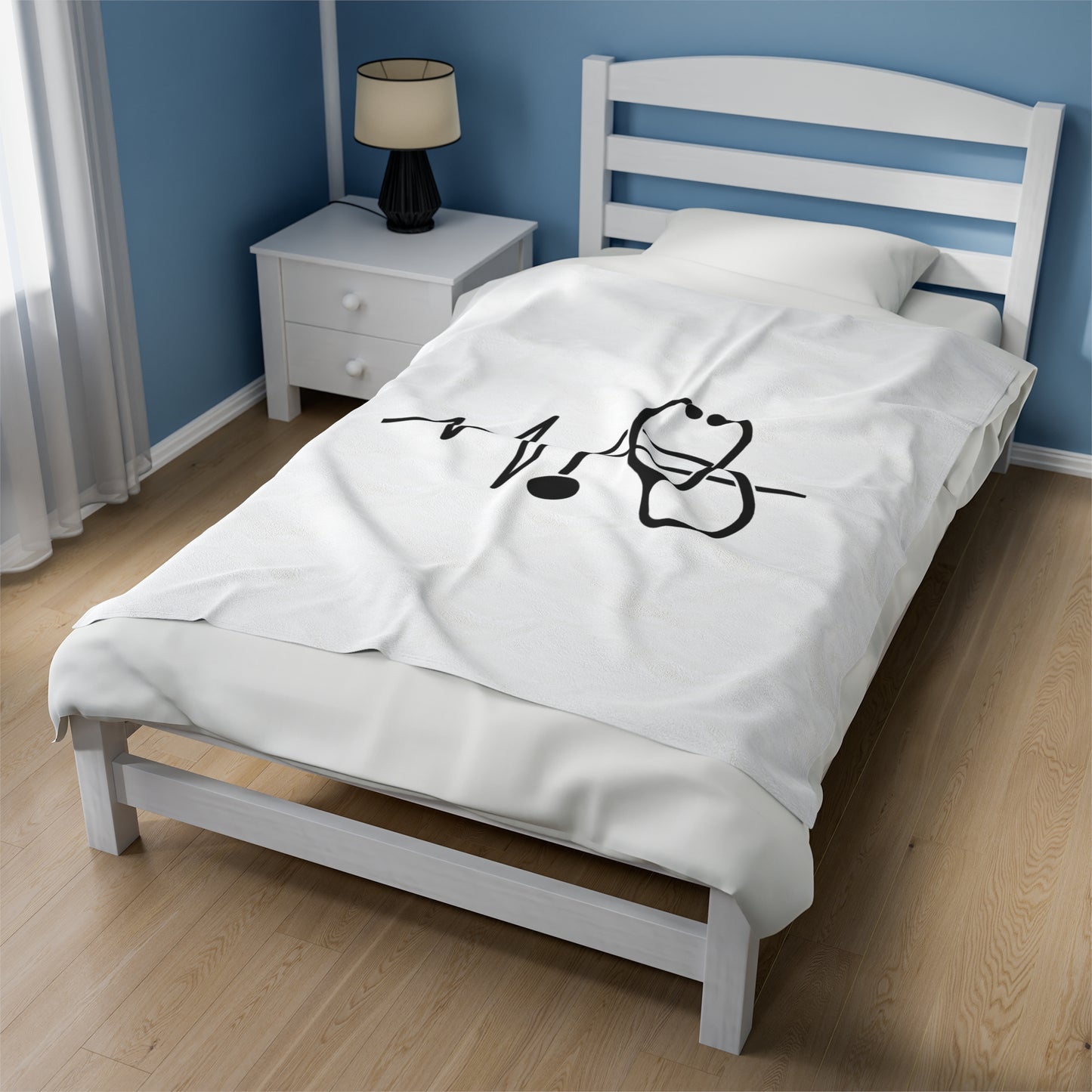 Stethoscope Velveteen Plush Blanket