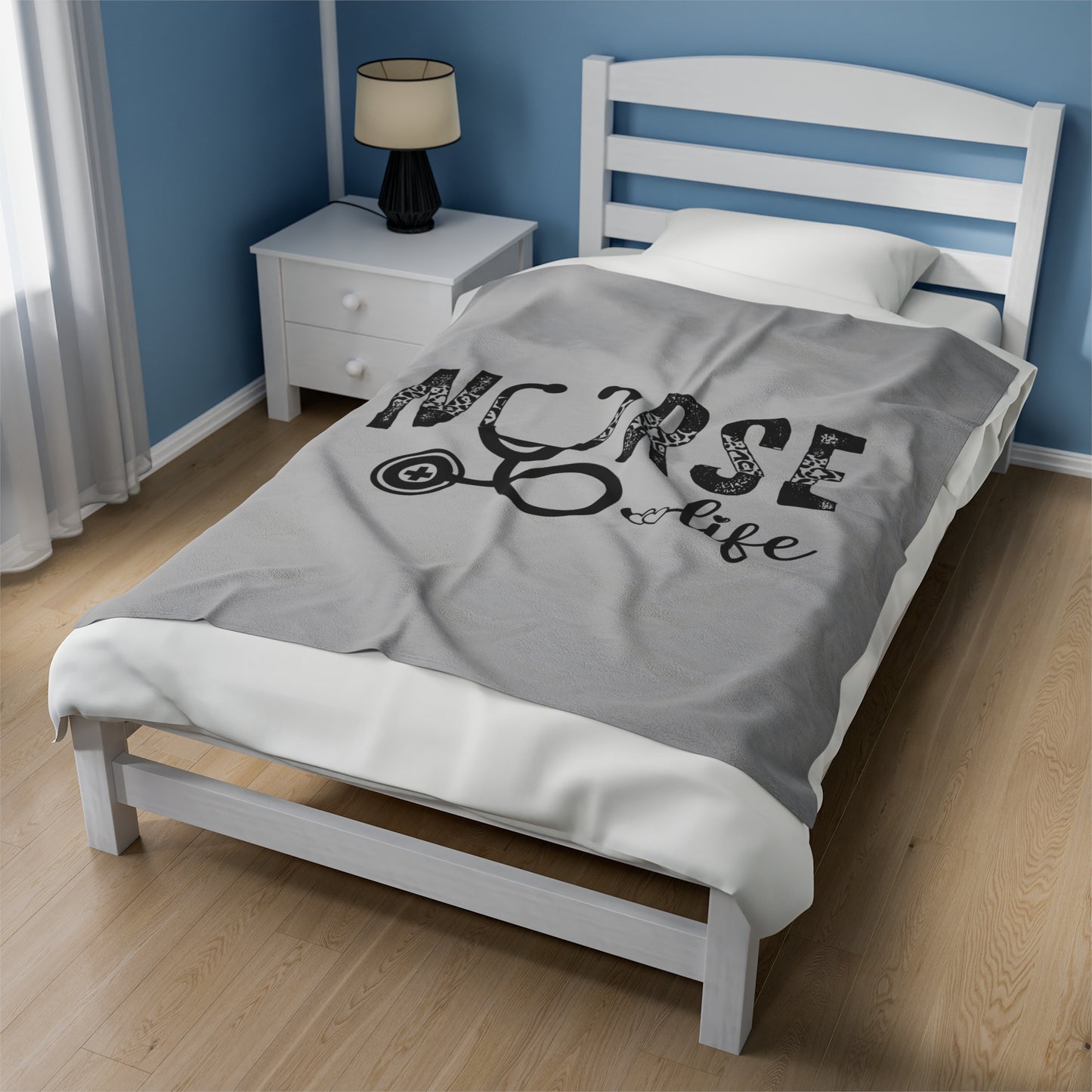 Nurse Life Velveteen Plush Blanket