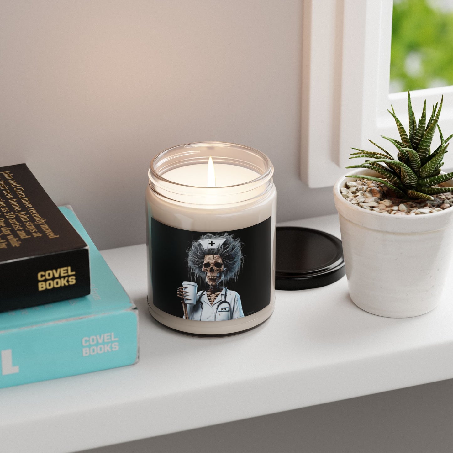 Skeleton Nurse Soy Candle (9oz)