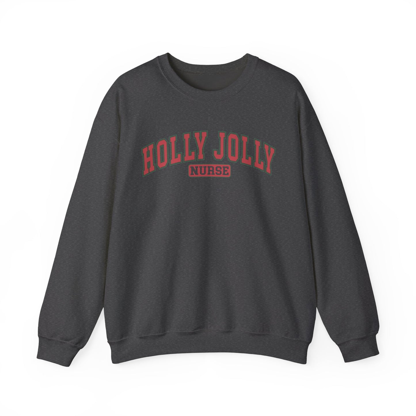 Holly Jolly Nurse Fleece Crewneck Sweatshirt