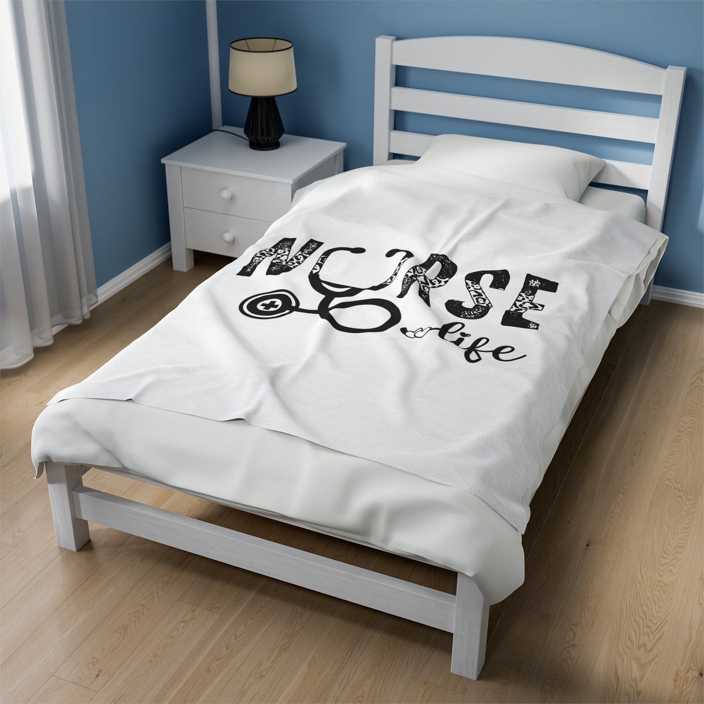 Nurse Life Velveteen Plush Blanket