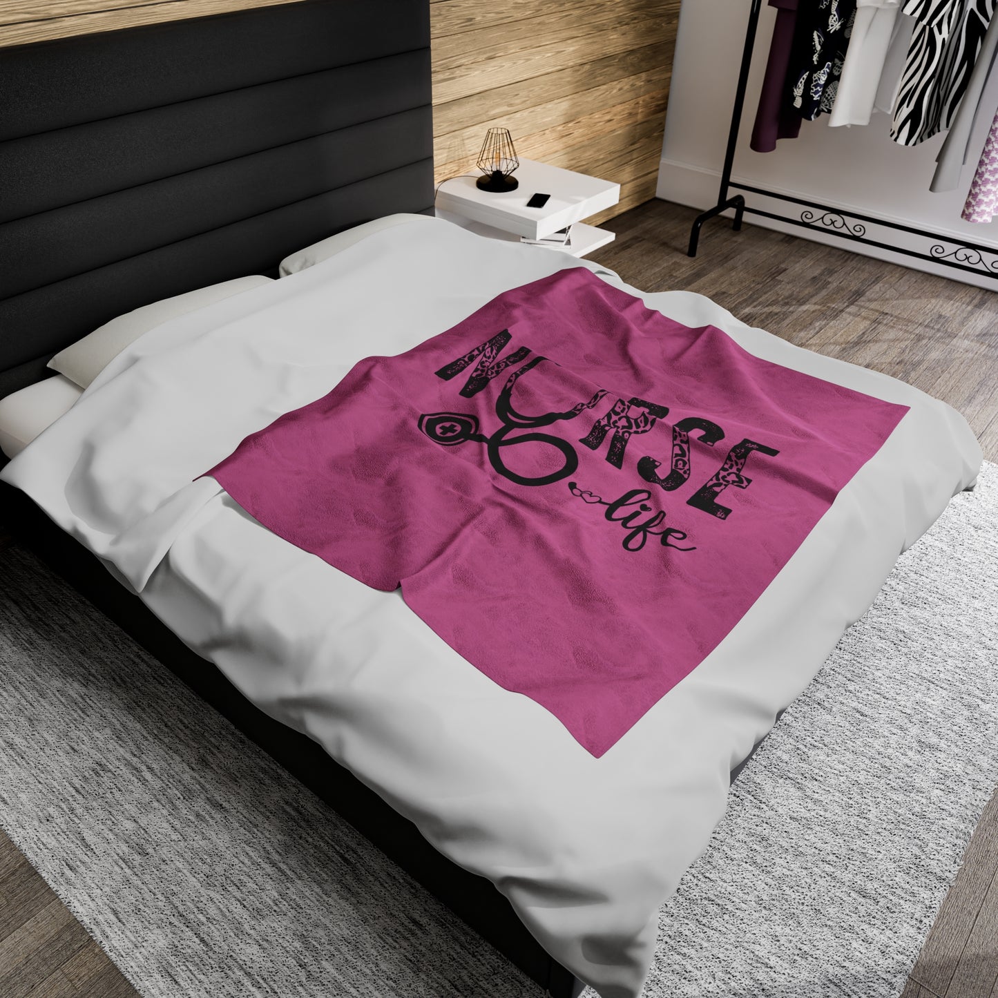 Nurse Life Velveteen Plush Blanket