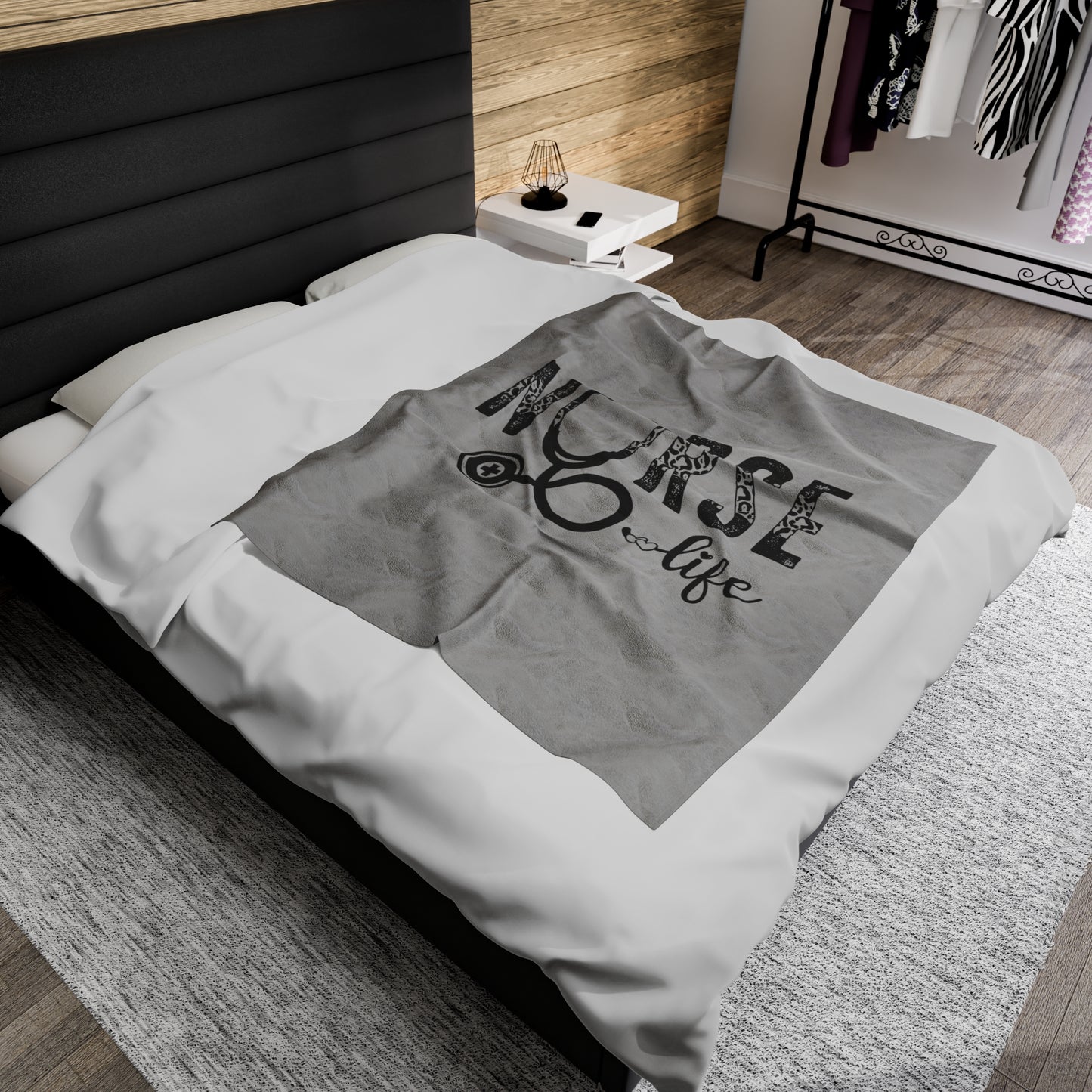 Nurse Life Velveteen Plush Blanket