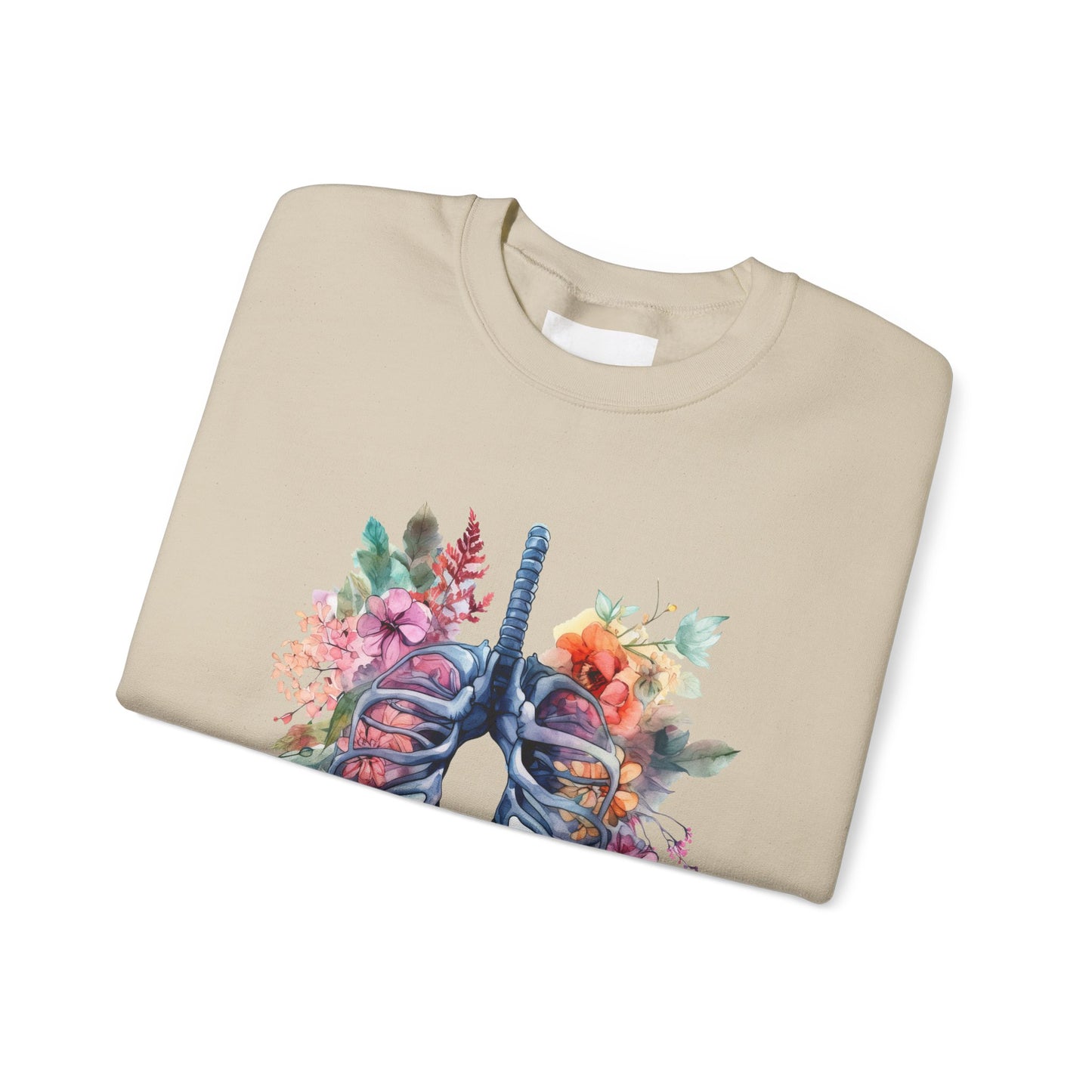 Flower Lungs - Unisex Midweight Softstyle Fleece Crewneck Sweatshirt
