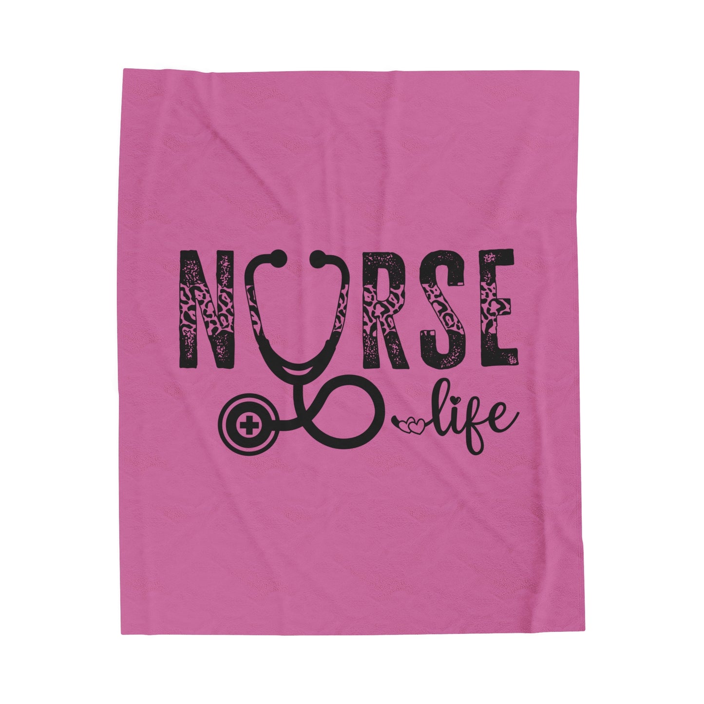 Nurse Life Velveteen Plush Blanket