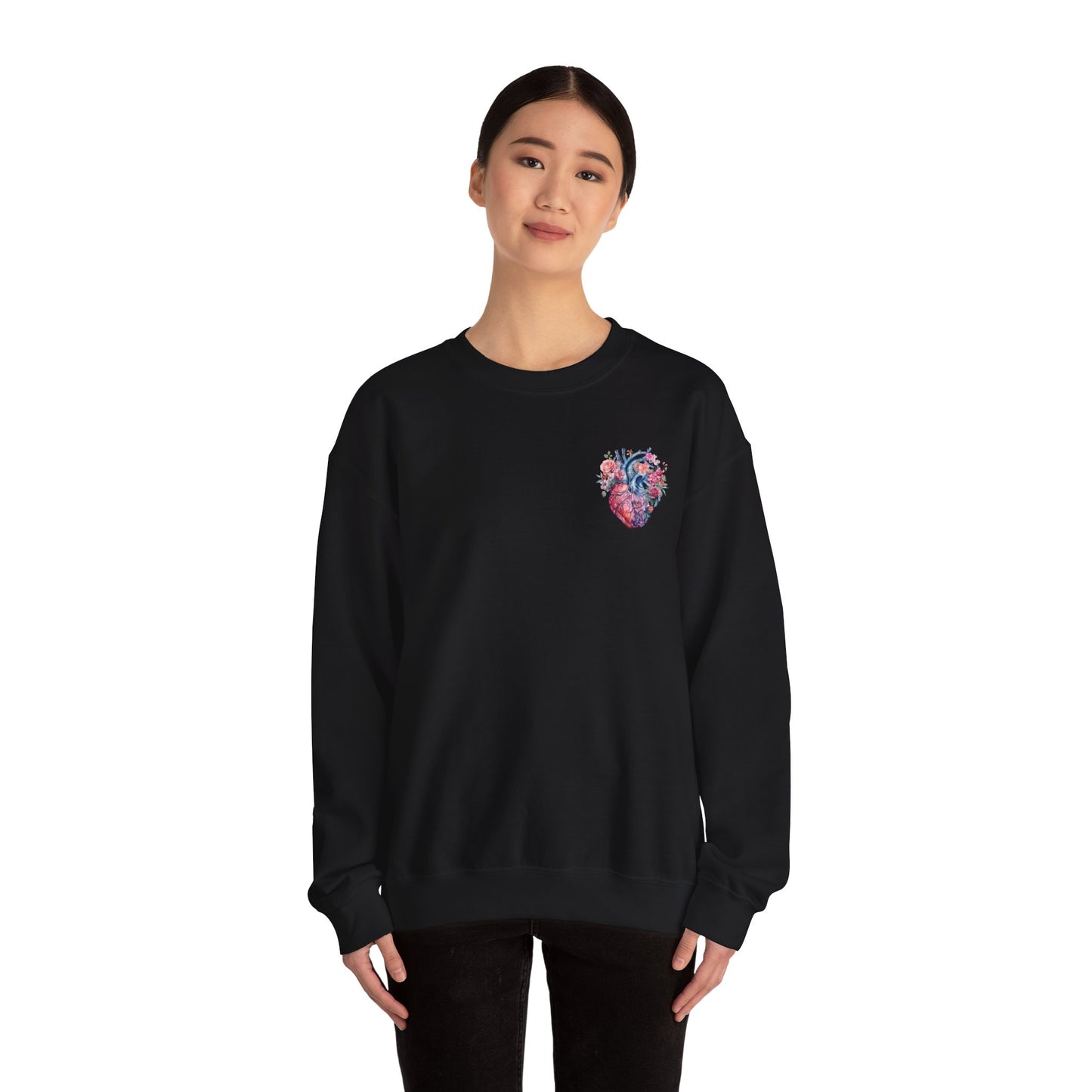 Heart - Unisex Midweight Softstyle Fleece Crewneck Sweatshirt