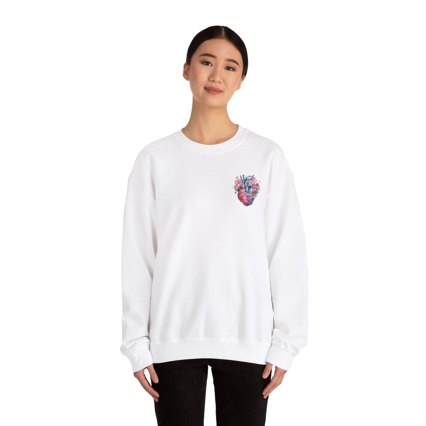 Heart - Unisex Midweight Softstyle Fleece Crewneck Sweatshirt