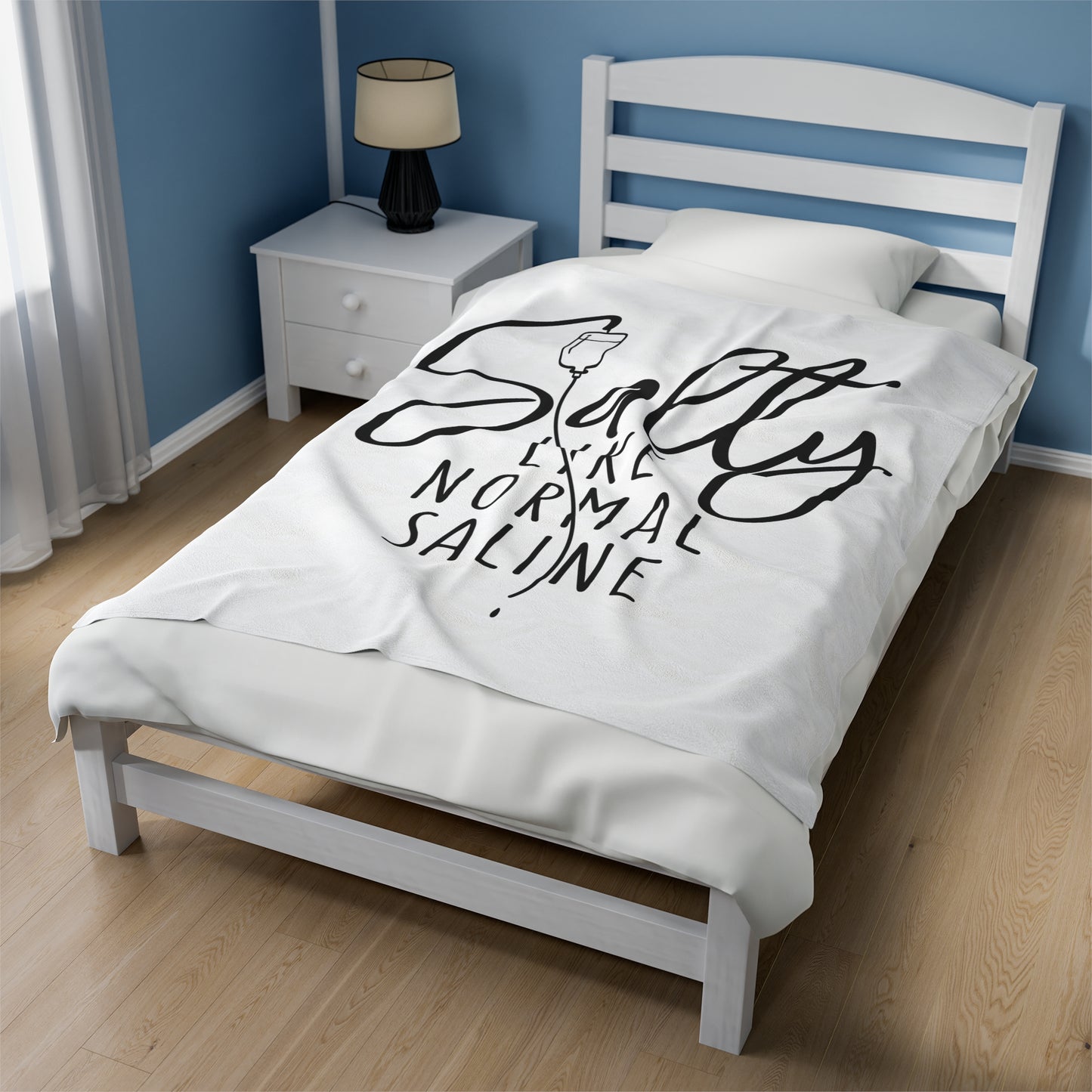 Salty Like Normal Saline Velveteen Plush Blanket