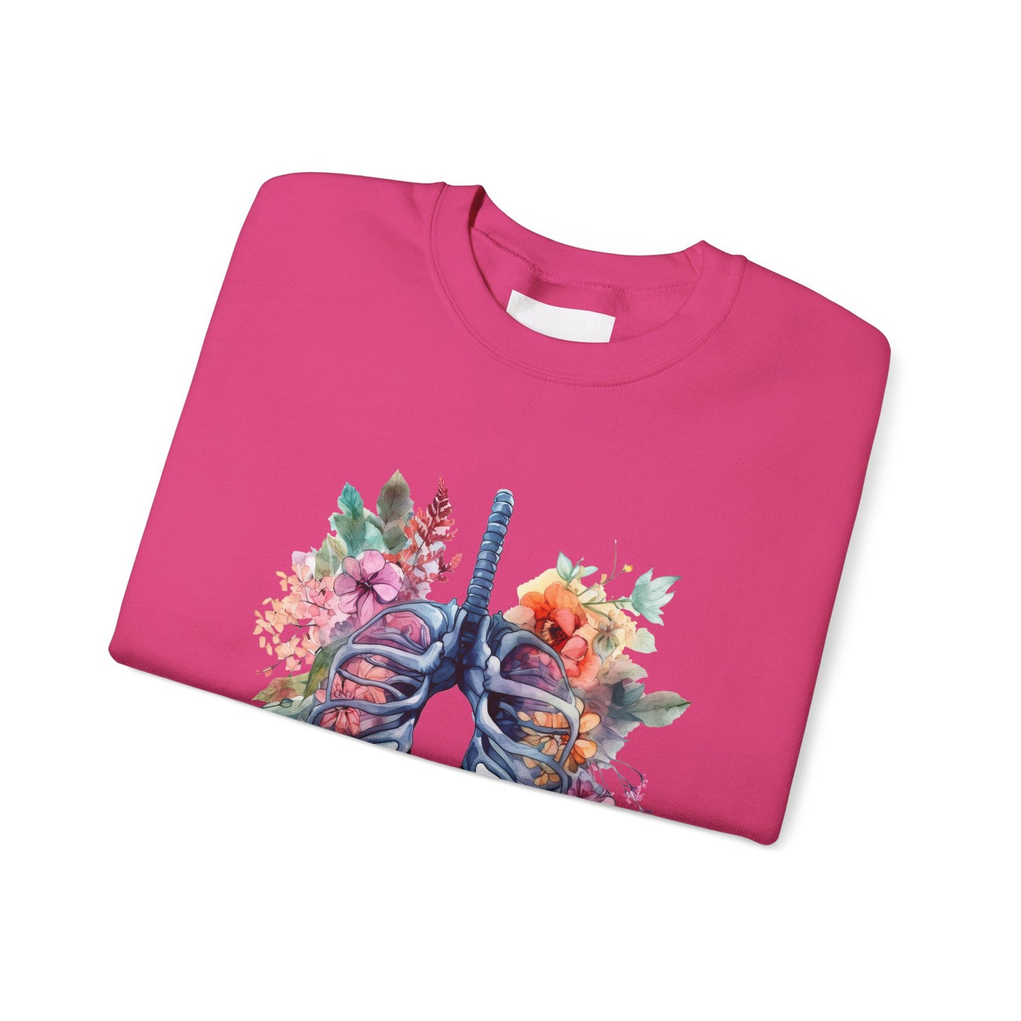 Flower Lungs - Unisex Midweight Softstyle Fleece Crewneck Sweatshirt
