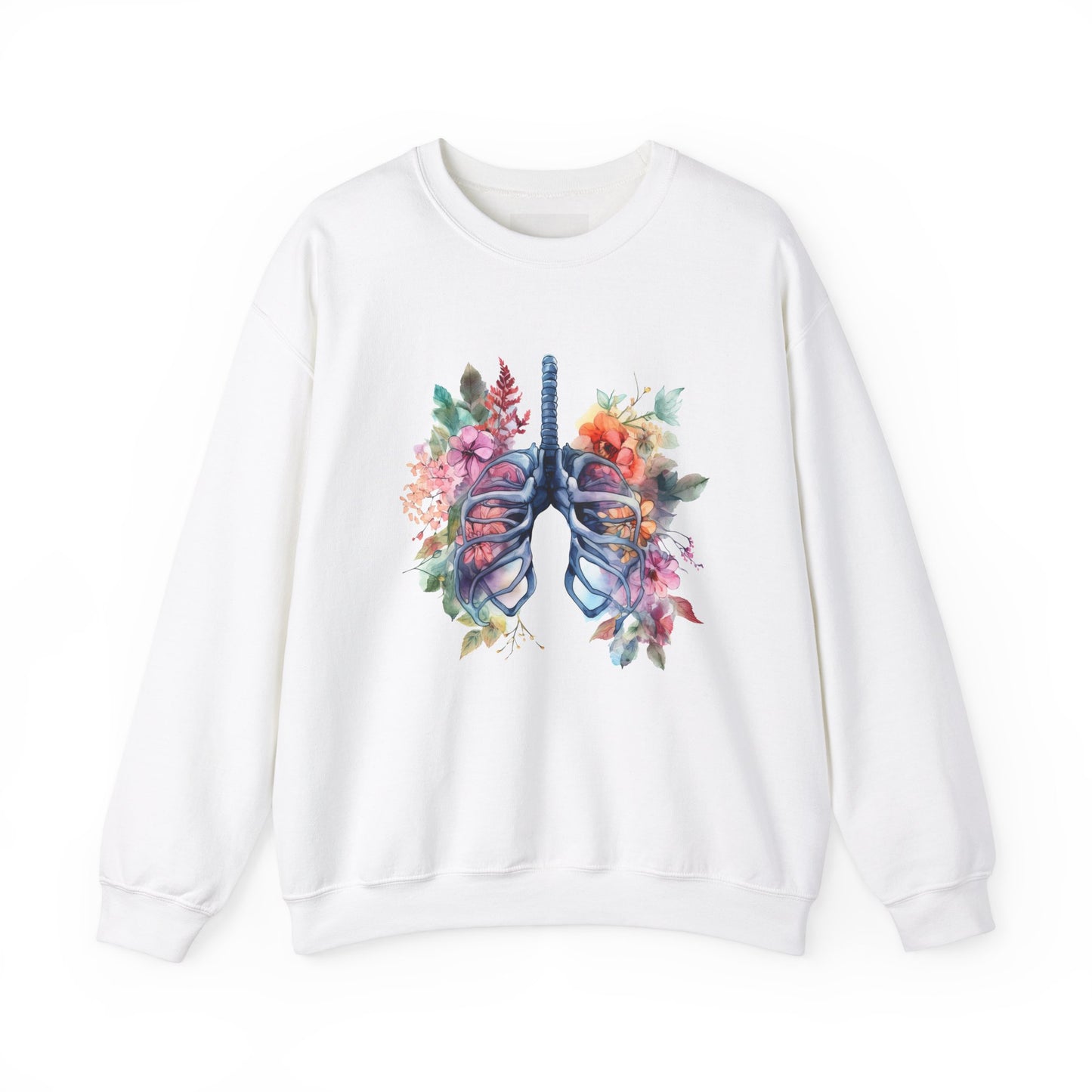 Flower Lungs - Unisex Midweight Softstyle Fleece Crewneck Sweatshirt