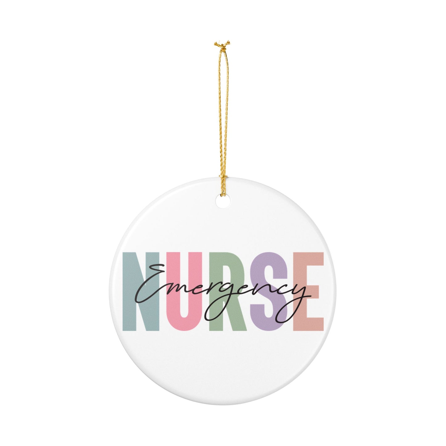 Nurse Emergency Ceramic Ornament