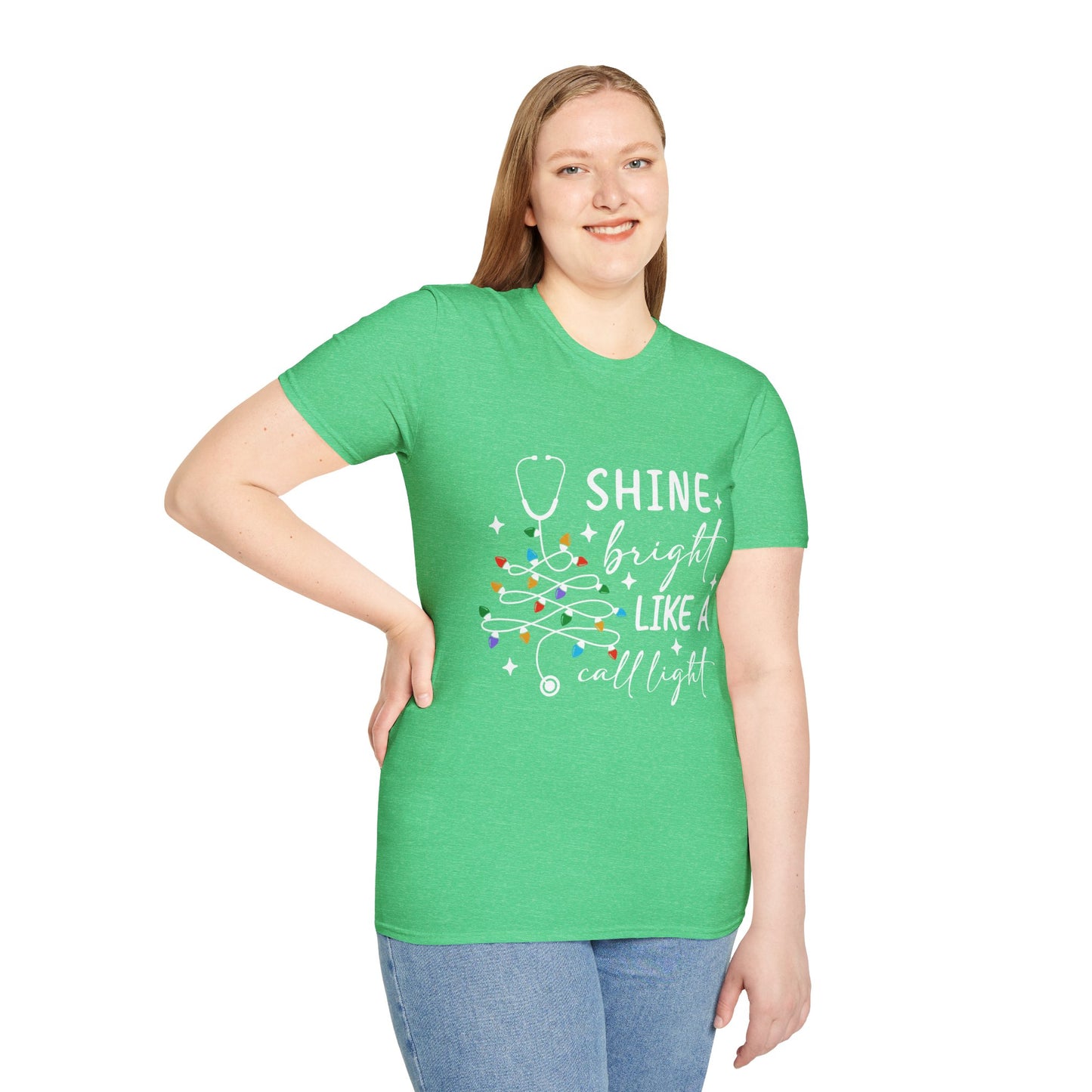 Christmas Medical Field Unisex T-Shirt - Shine Bright Like A Call Light