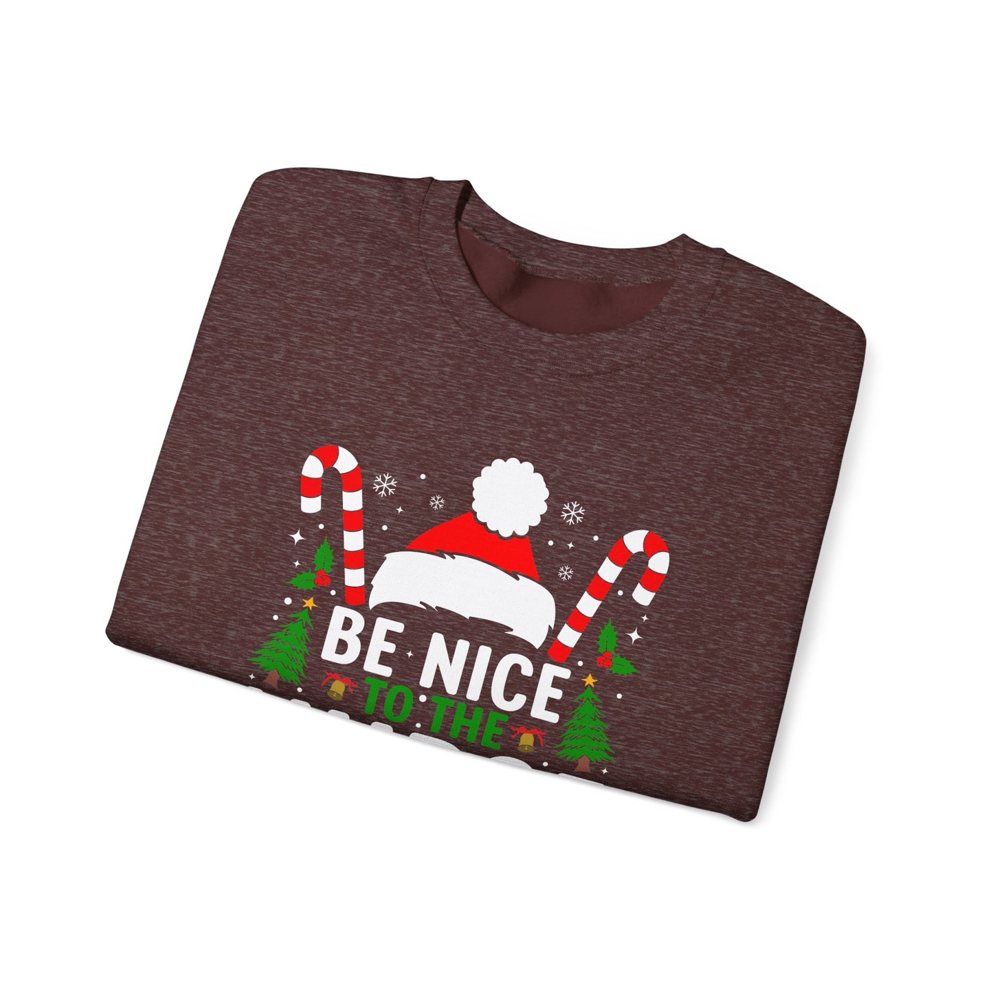 Santa is Watching - Unisex Midweight Softstyle Fleece Crewneck Sweatshirt