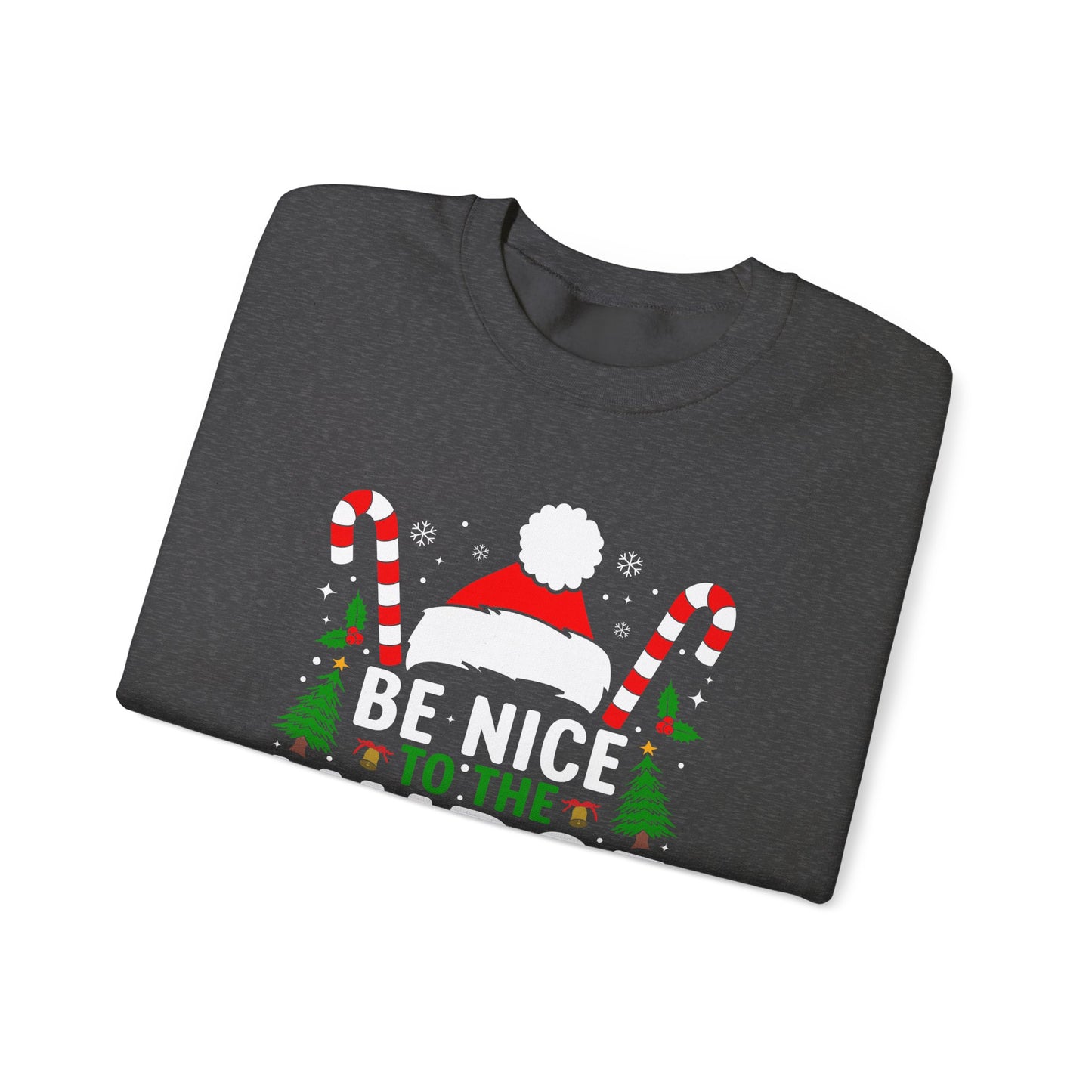 Santa is Watching - Unisex Midweight Softstyle Fleece Crewneck Sweatshirt