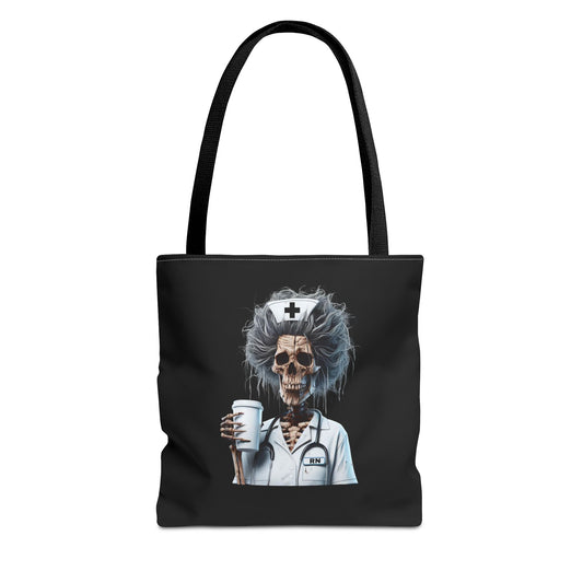 Skeleton Nurse Tote Bag