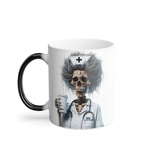 Skeleton Nurse Mug, 11oz