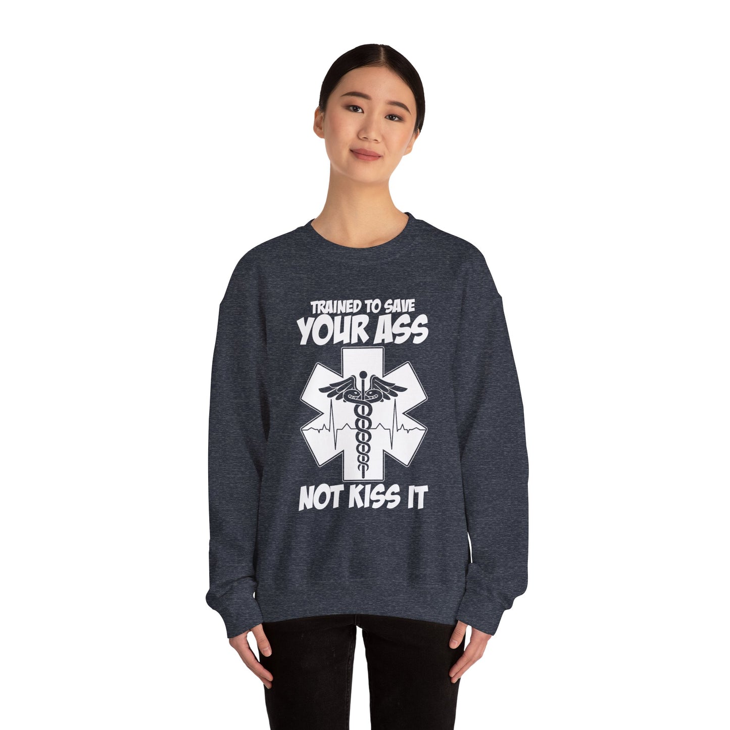 Save Your Ass - Unisex Midweight Softstyle Fleece Crewneck Sweatshirt