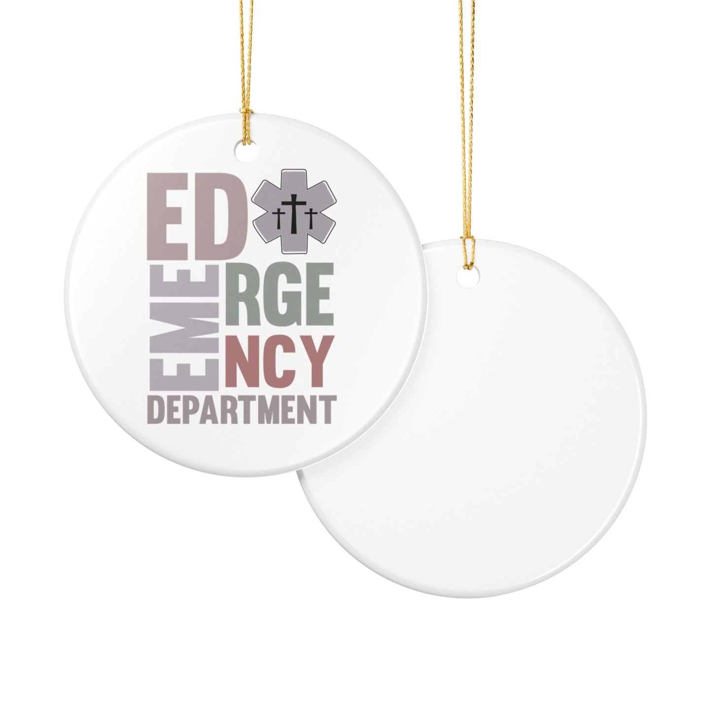 Emergency Department Ceramic Ornament | Perfect Holiday Decoration