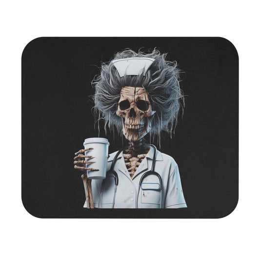 Skeleton Nurse Mouse Pad