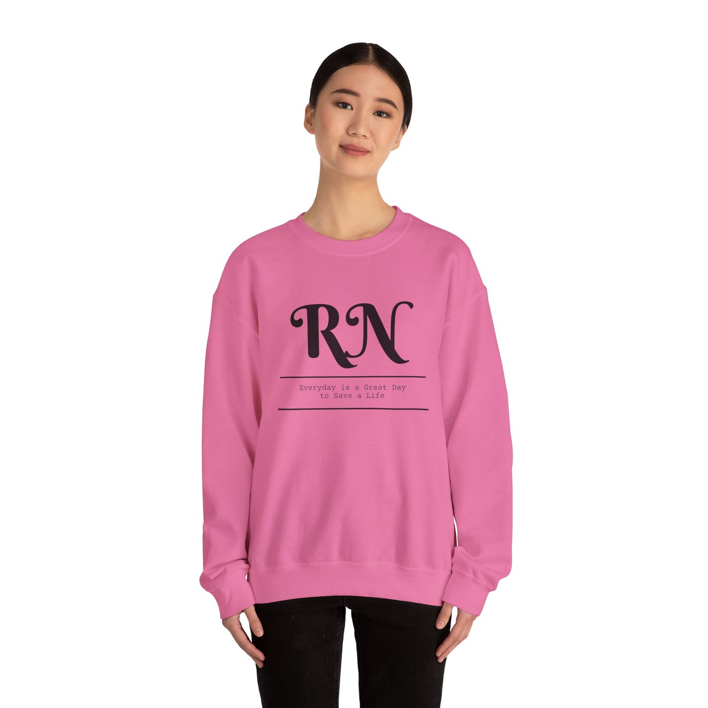 RN Great Day To Save A Life Sweatshirt - Unisex Crewneck Sweatshirt