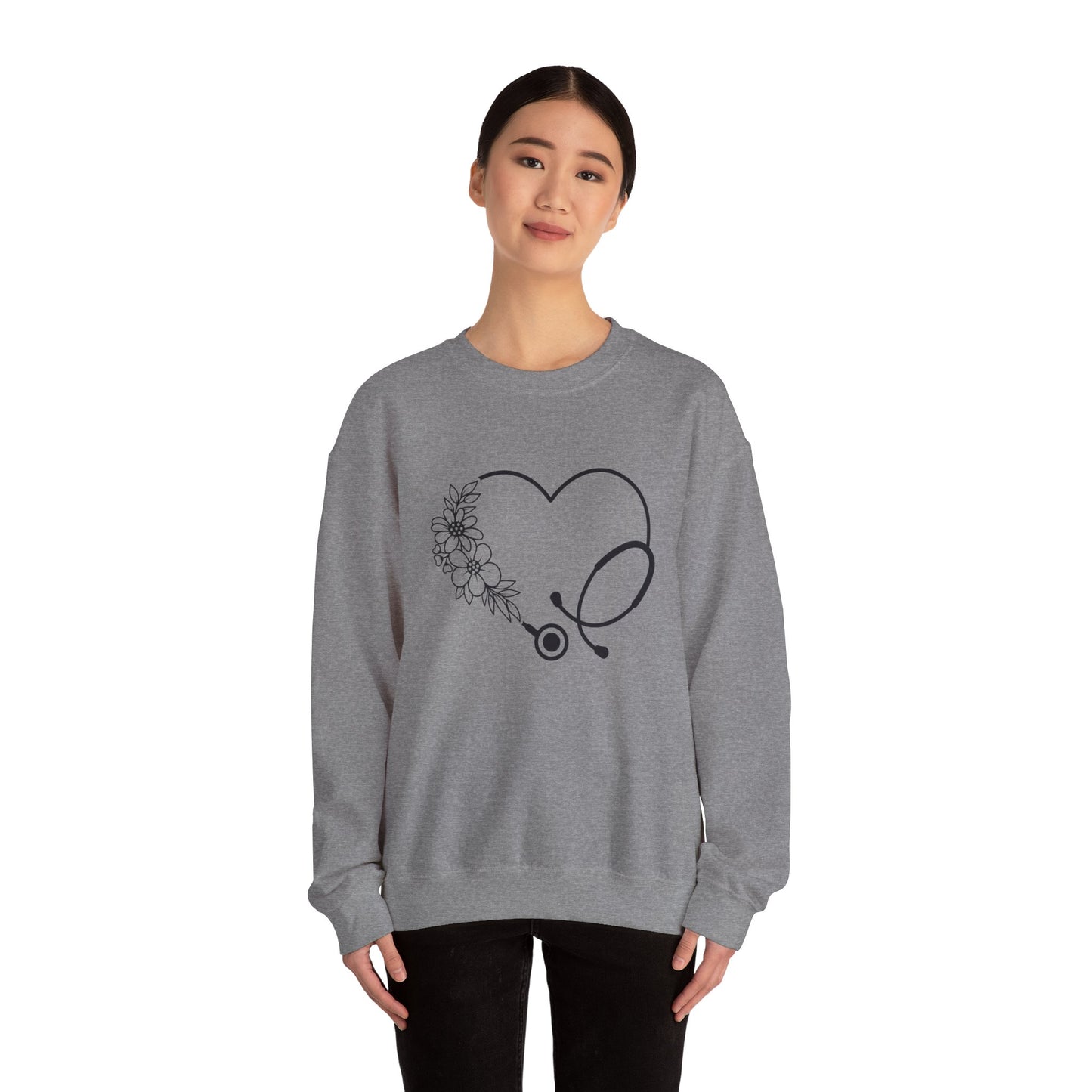 Stethoscope Heart Crewneck Sweatshirt