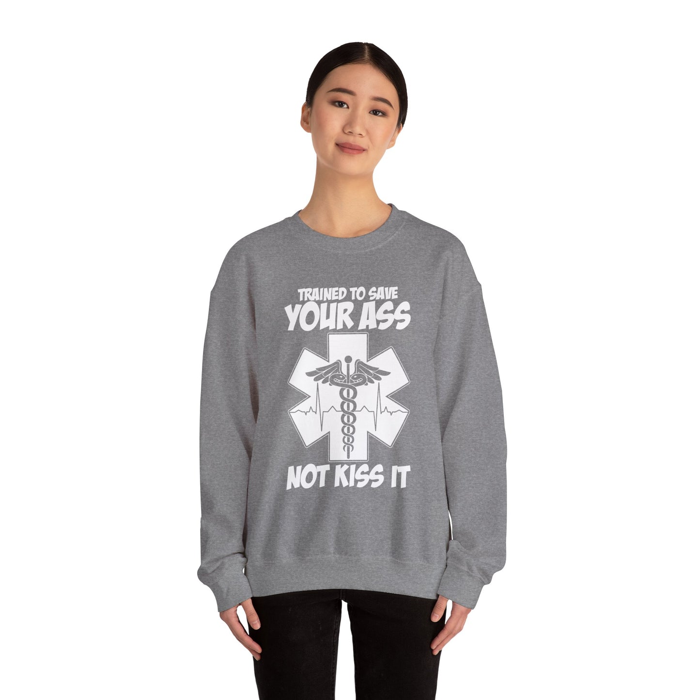 Save Your Ass - Unisex Midweight Softstyle Fleece Crewneck Sweatshirt