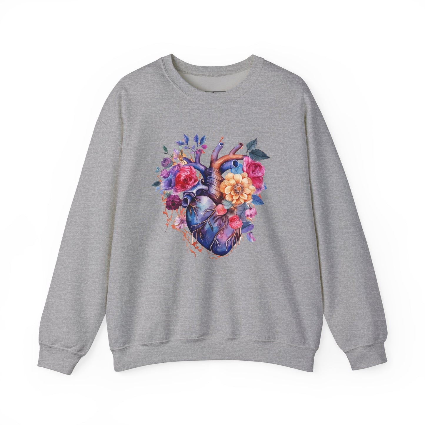 Heart = Unisex Midweight Softstyle Fleece Crewneck Sweatshirt