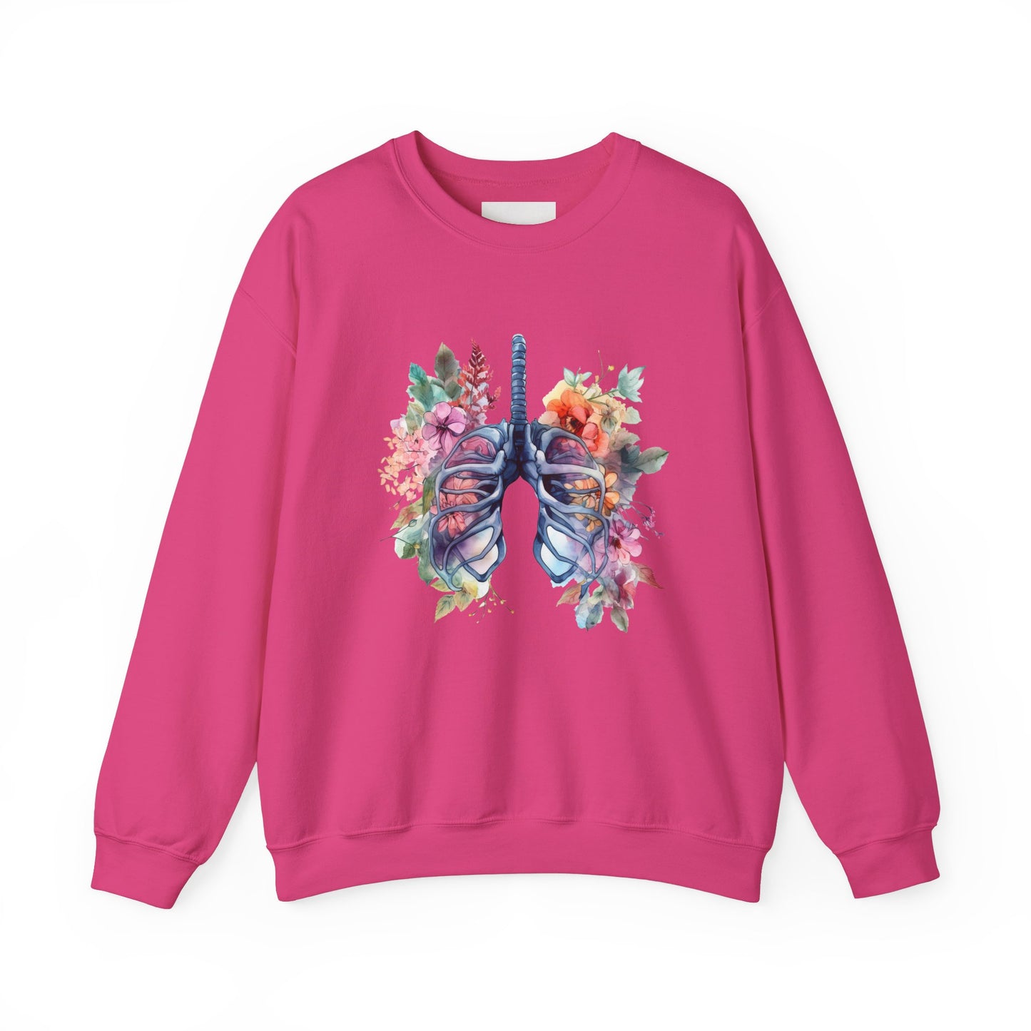 Flower Lungs - Unisex Midweight Softstyle Fleece Crewneck Sweatshirt