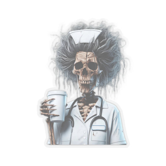 Skeleton Nurse Stickers