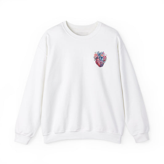 Heart - Unisex Midweight Softstyle Fleece Crewneck Sweatshirt