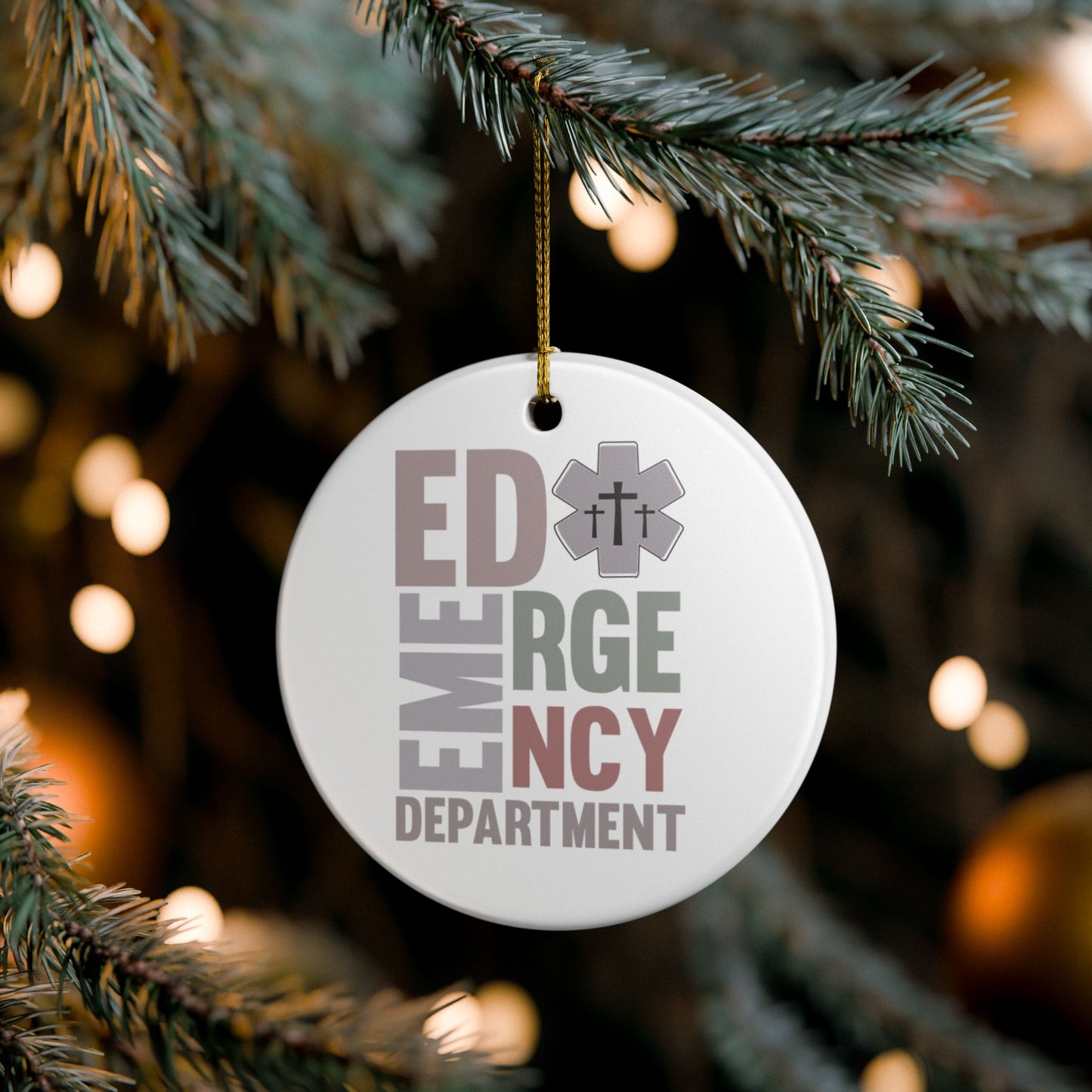 Emergency Department Ceramic Ornament | Perfect Holiday Decoration